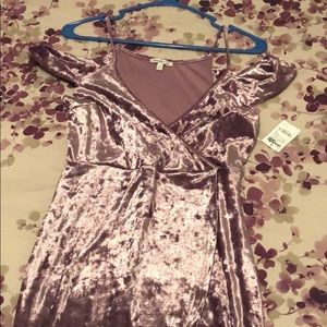 Small purple velvet dress